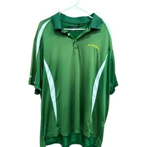 Ping Oregon Ducks Golf Polo Shirt Athletic Fit Green White‎ XL